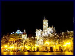 Valencia by night - City Hall, Plaza del Ayuntamiento